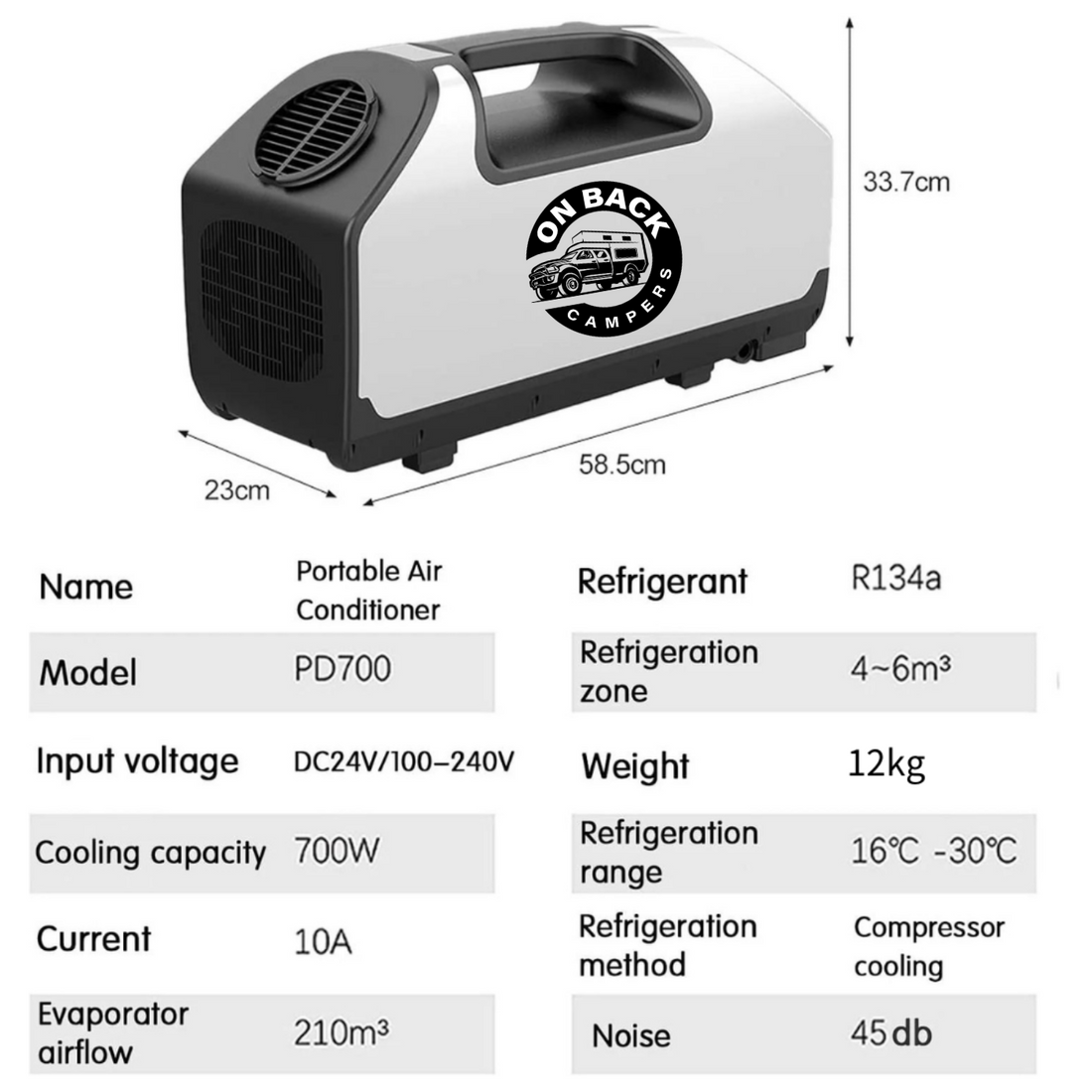 OBC  12V/24V/240V Camping Portable Air Conditioners