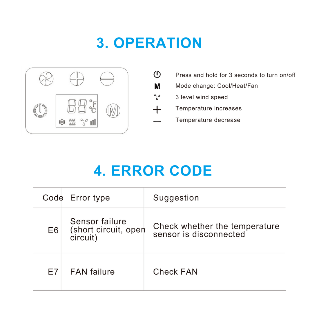 OBC  220-240V Camping Portable Air Conditioners (Cooling & Heating)