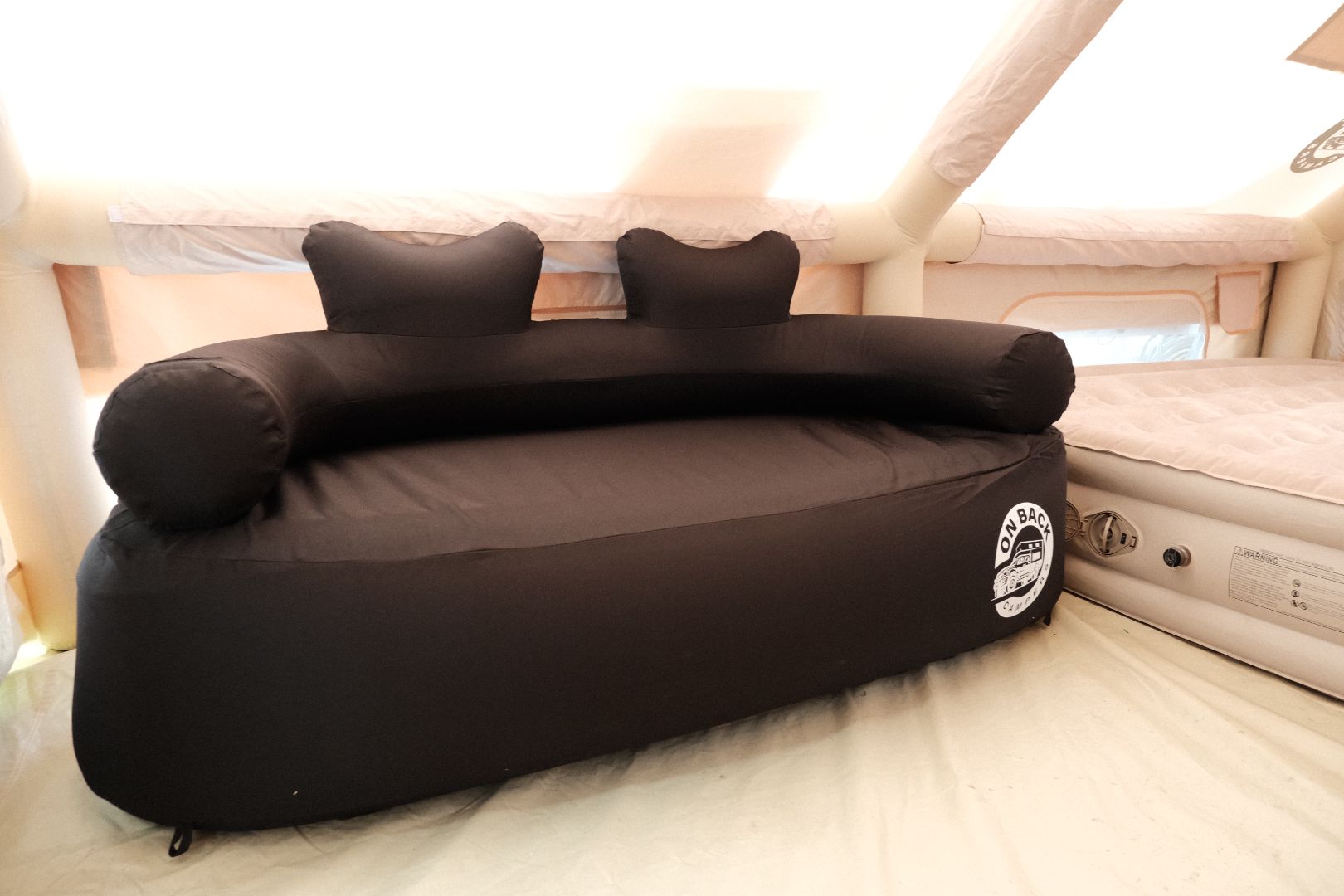 OBC Inflatable Double Sofa (Black) – On Back Campers