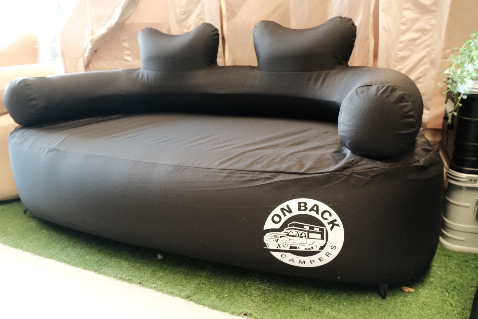 OBC Inflatable Double Sofa (Black) – On Back Campers