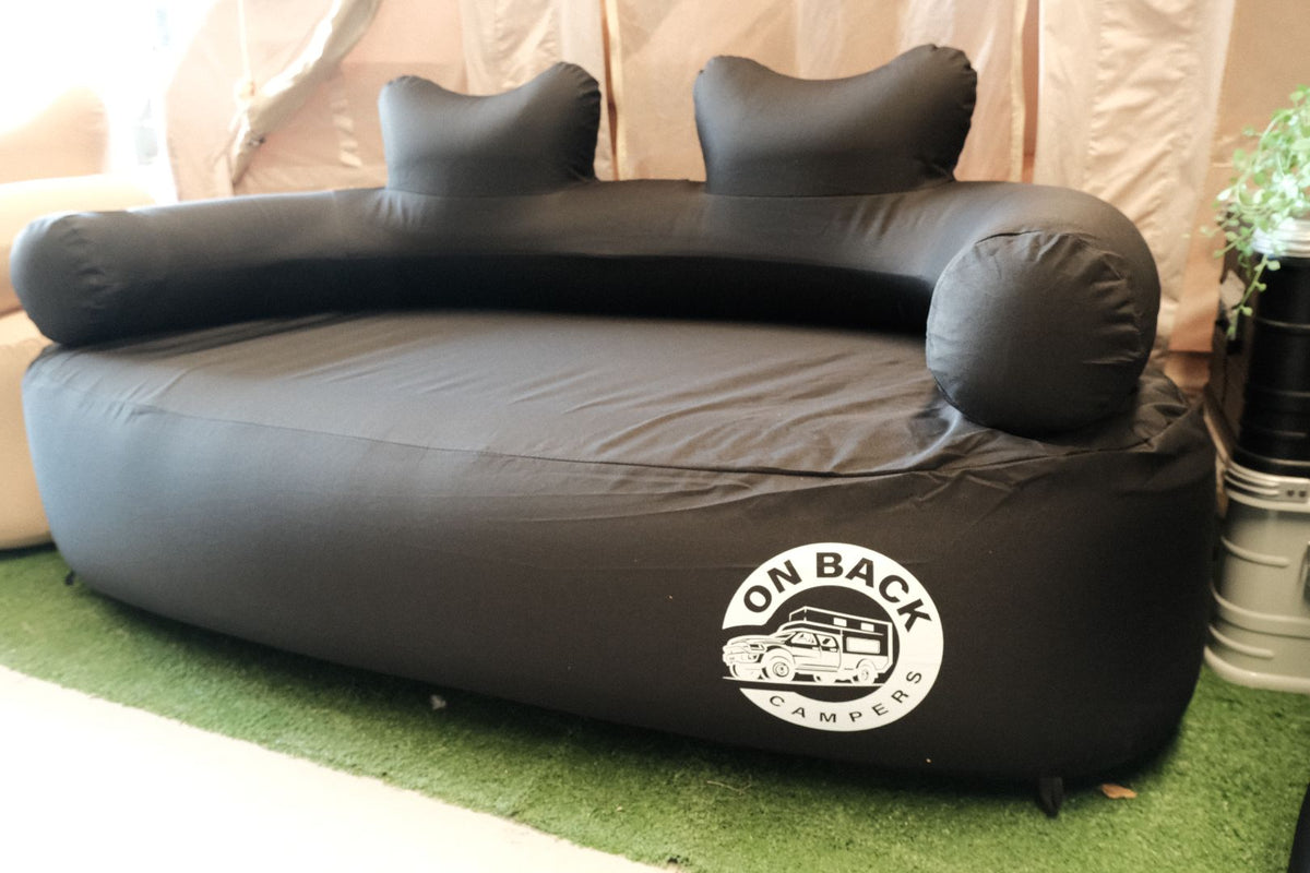 OBC Inflatable Double Sofa (Black) – On Back Campers