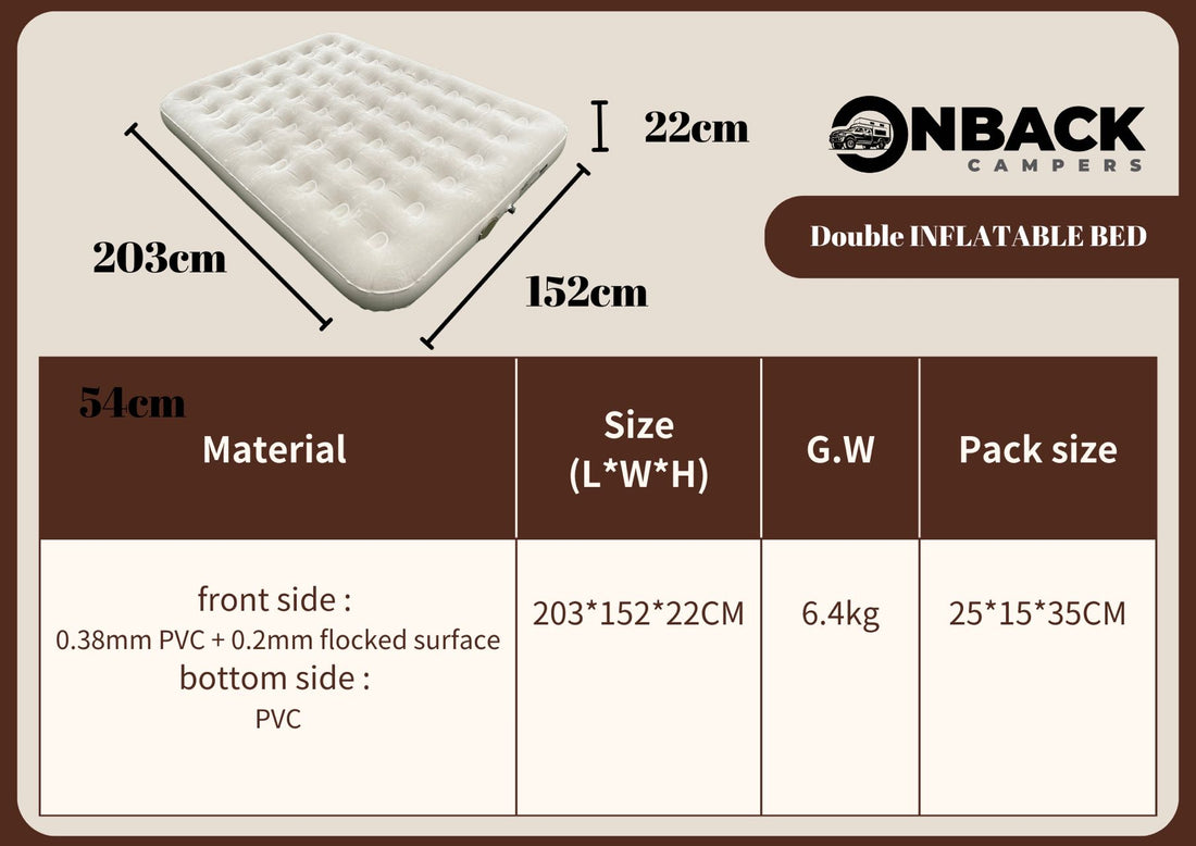 OBC  Inflatable queen mattress