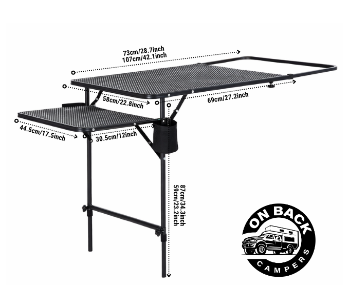 OBC Tyre Camping Table for 4WD & UTE
